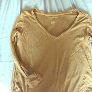 American Eagle yellow ‘Soft & Sexy’ long sleeve